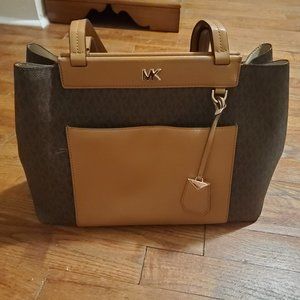 Micheal Kors brown logo purse